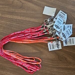Old Navy Lanyard Set - Vibrant Red and Orange